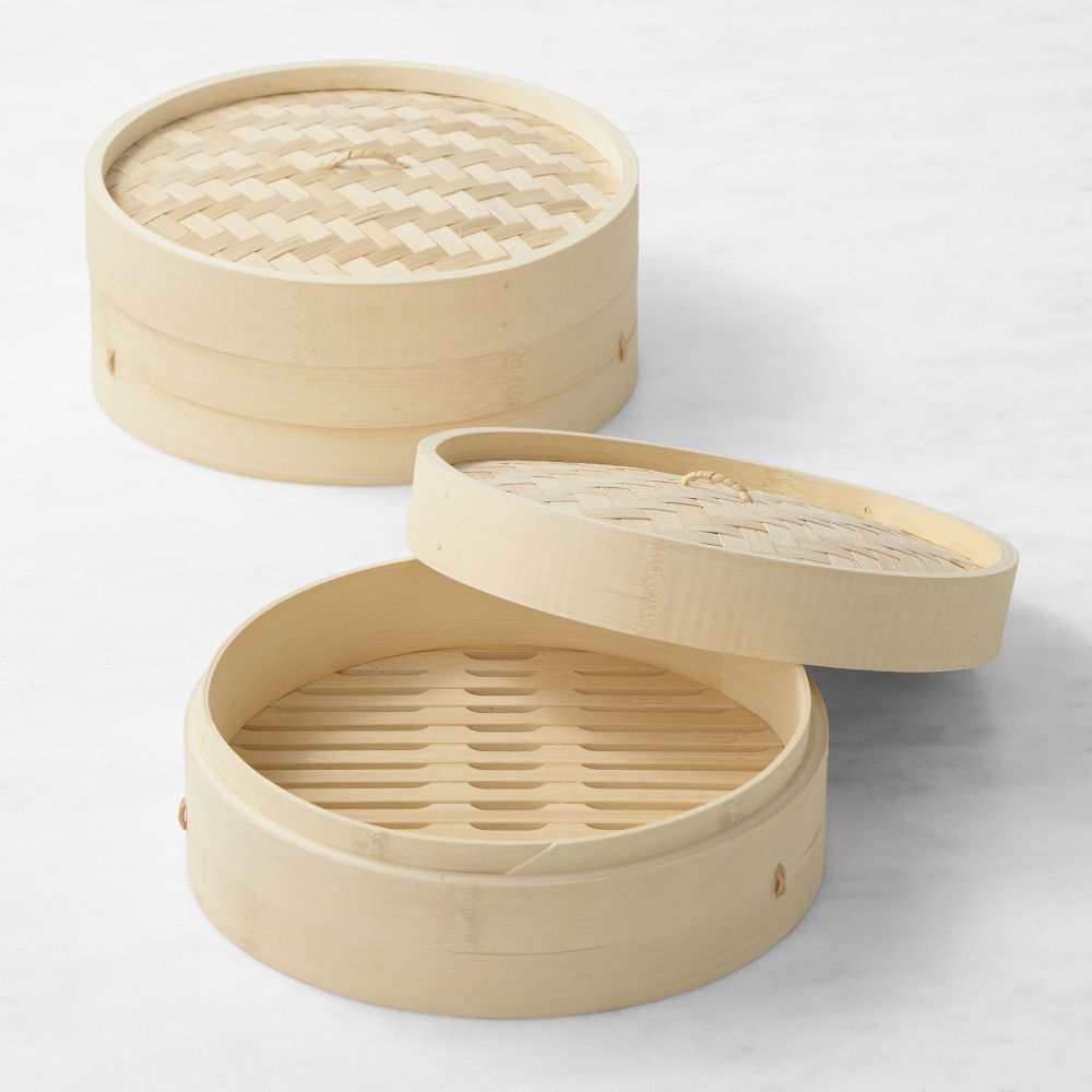 Williams Sonoma Bamboo Steamer - 10", Set of 2