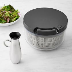 Williams Sonoma Salad Spinner and Stainless-Steel Dressing Dispenser