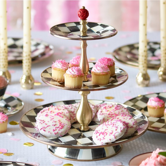 MACKENZIE-CHILDS Aurora ラージケーキスタンド mackenzie-childs-3-tiered-