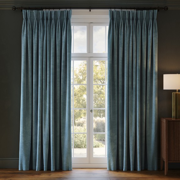 Solid Velvet Curtain by Williams Sonoma Home