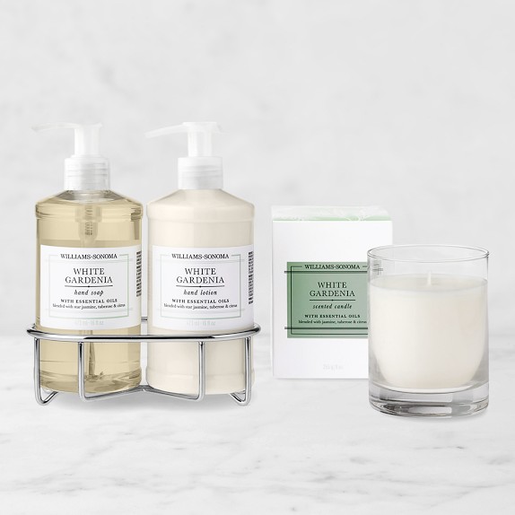 Williams Sonoma White Gardenia Hand Soap & Lotion - Deluxe 6-Piece