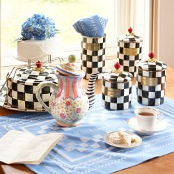 MacKenzie-Childs Courtly Check Canister