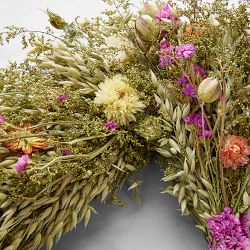 Spring Floral Heart Wreath, 20"