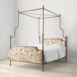 Hill House x Williams Sonoma Home Claire Upholstered Canopy Bed