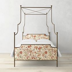 Hill House x Williams Sonoma Home Claire Upholstered Canopy Bed