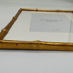 OPEN BOX:AERIN Gilded Bamboo Gallery Frame, 8" X 10"