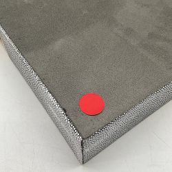 OPEN BOX:Faux Shagreen &amp; Brass Ottoman Tray, Rectangle