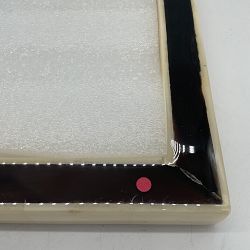 OPEN BOX:Horn and Bone Picture Frame, Dark, 5" X 7"