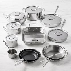 All-Clad D3 Triply Stainless-Steel 19-Piece Cookware Set