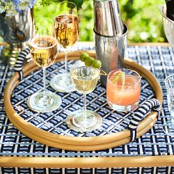 Hill House x Williams Sonoma Home Azzura Woven Tray