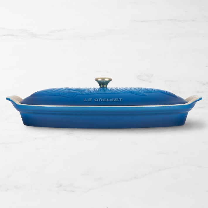 Le Creuset Stoneware Oval Fish Baker, 1 3/4 Qt. | Williams Sonoma