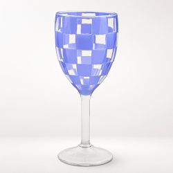 MacKenzie-Childs Outdoor Wine Glasses, Set of 4, Blue
