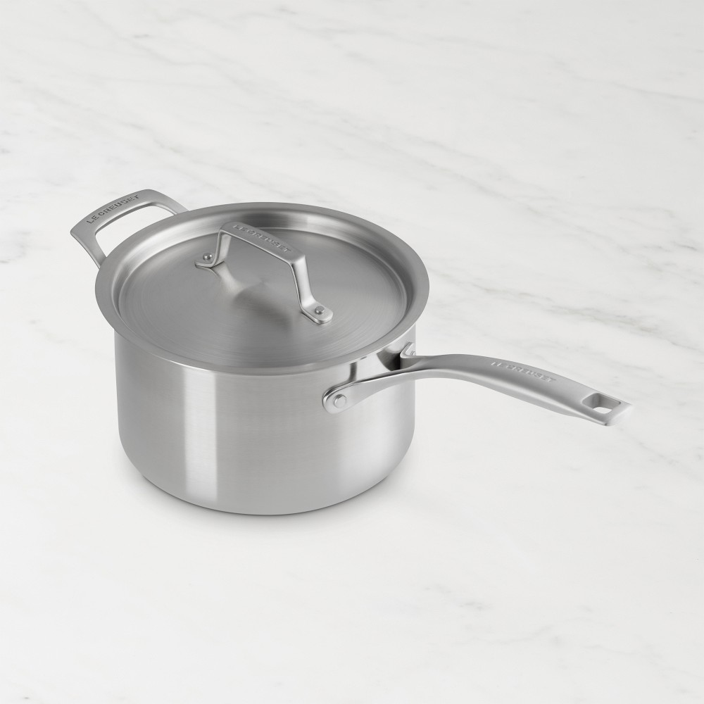 Le Creuset Essential Stainless-Steel Saucepan - 4-Qt.