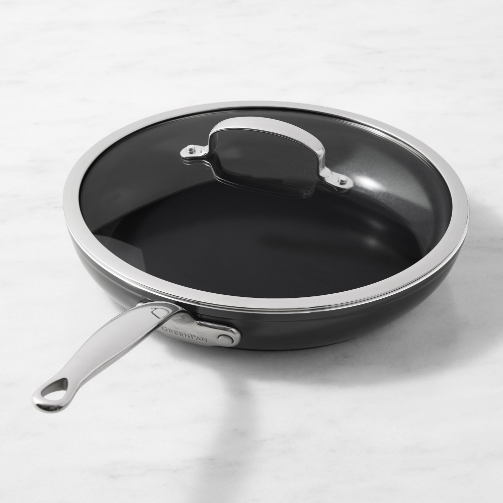GreenPan™ Premiere Max Ceramic Nonstick Fry Pan with Lid - 12"