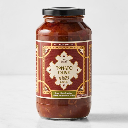 Williams Sonoma Braising Sauce, Spanish Tomato Olive Chicken, Set of 2