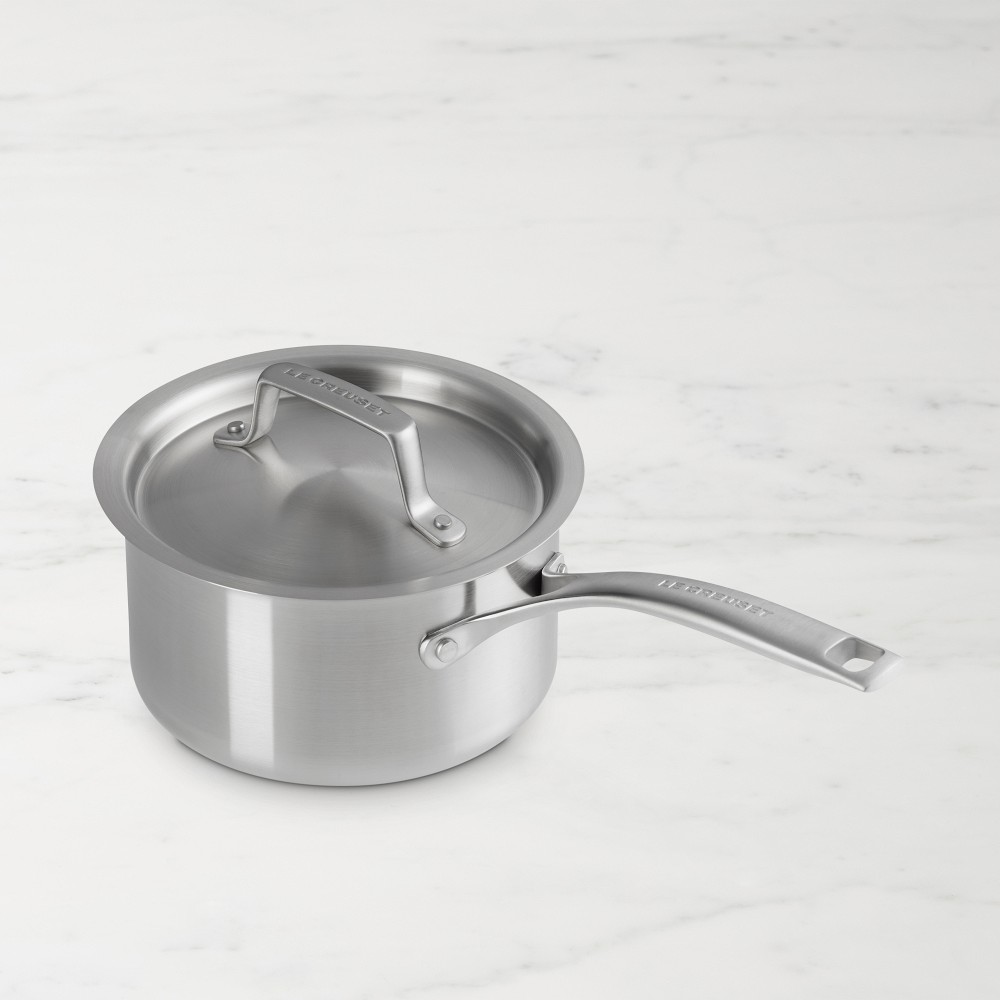 Le Creuset Essential Stainless-Steel Saucepan - 2-Qt.