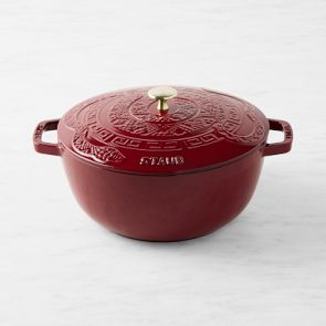 Staub Cast Iron French Oven Snake Lid, 5-Qt. | Williams Sonoma