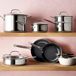 Cuisinart Chef's Classic Stainless-Steel Mixed Material 11-Piece Cookware Set