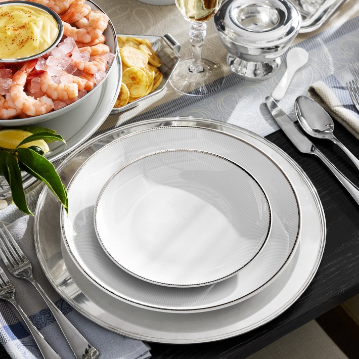 Pillivuyt Eventail Platinum Dinnerware | Williams Sonoma