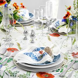 Wildflower Tablecloth – Linen, OEKO-TEX® | Williams Sonoma
