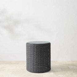 Anders Outdoor Side Table (18"), Black
