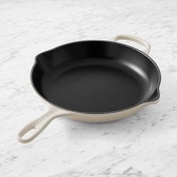 Le Creuset Signature Enameled Cast Iron Skillet Fry Pan, 10.25", Brioche