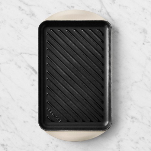 Le Creuset Enameled Cast Iron Skinny Grill, Brioche