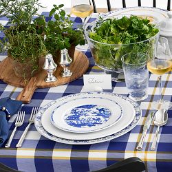 Pillivuyt French Toile Porcelain Salad Plates