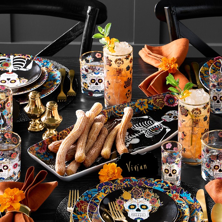 ノルディックウェア SKULL 訳ありハロウィン WILLIAMS SONOMA Day of the Dead Skeleton Platter | Williams Sonoma