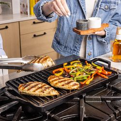 Lodge Chef Seasoned Cast Iron Griddle Grill