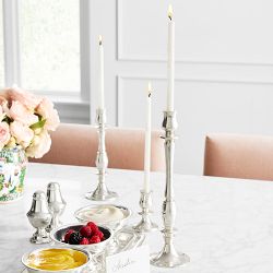 10" White Tiny Taper Candles, Set of 12