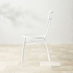 Chieti Metal Stacking Side Chair, White