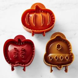 Williams Sonoma Figural Fall Hand Pie Molds, Set of 3