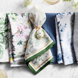 Green Toile Napkins, Set of 4