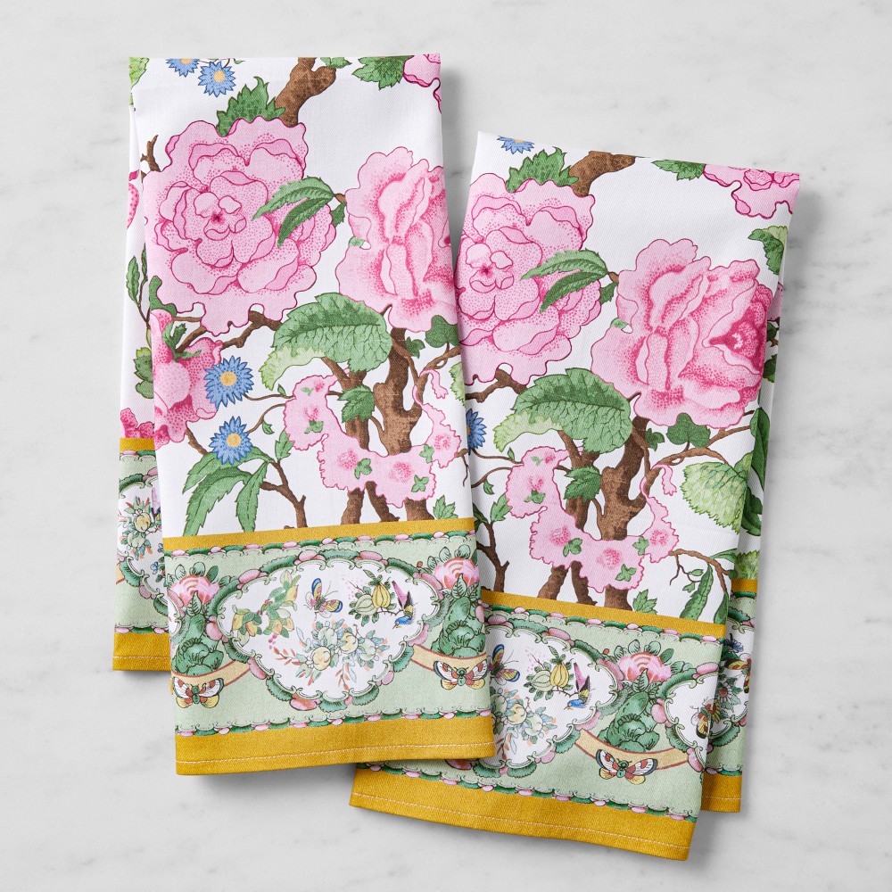 Canton Rose Towels, Set of 2 - Set of 2