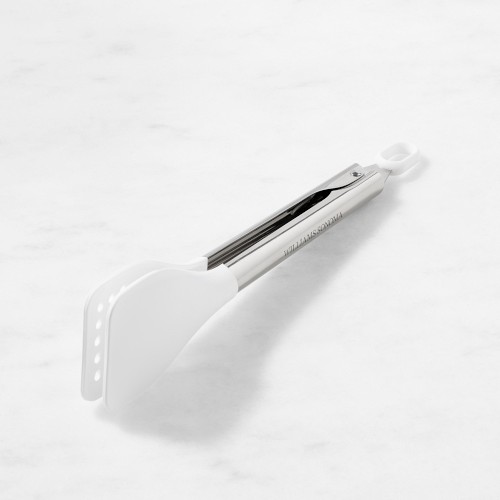 Williams Sonoma Stainless-Steel Silicone Wide Tongs, 9