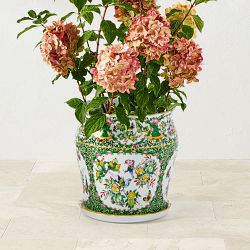 OPEN BOX:Famille Rose Planter, Small