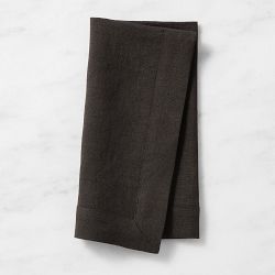 Signature Linen Napkins, Set of 4, Black