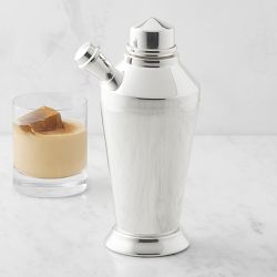 OPEN BOX:Williams Sonoma Presidio Silver Plated Spouted Cocktail Shaker