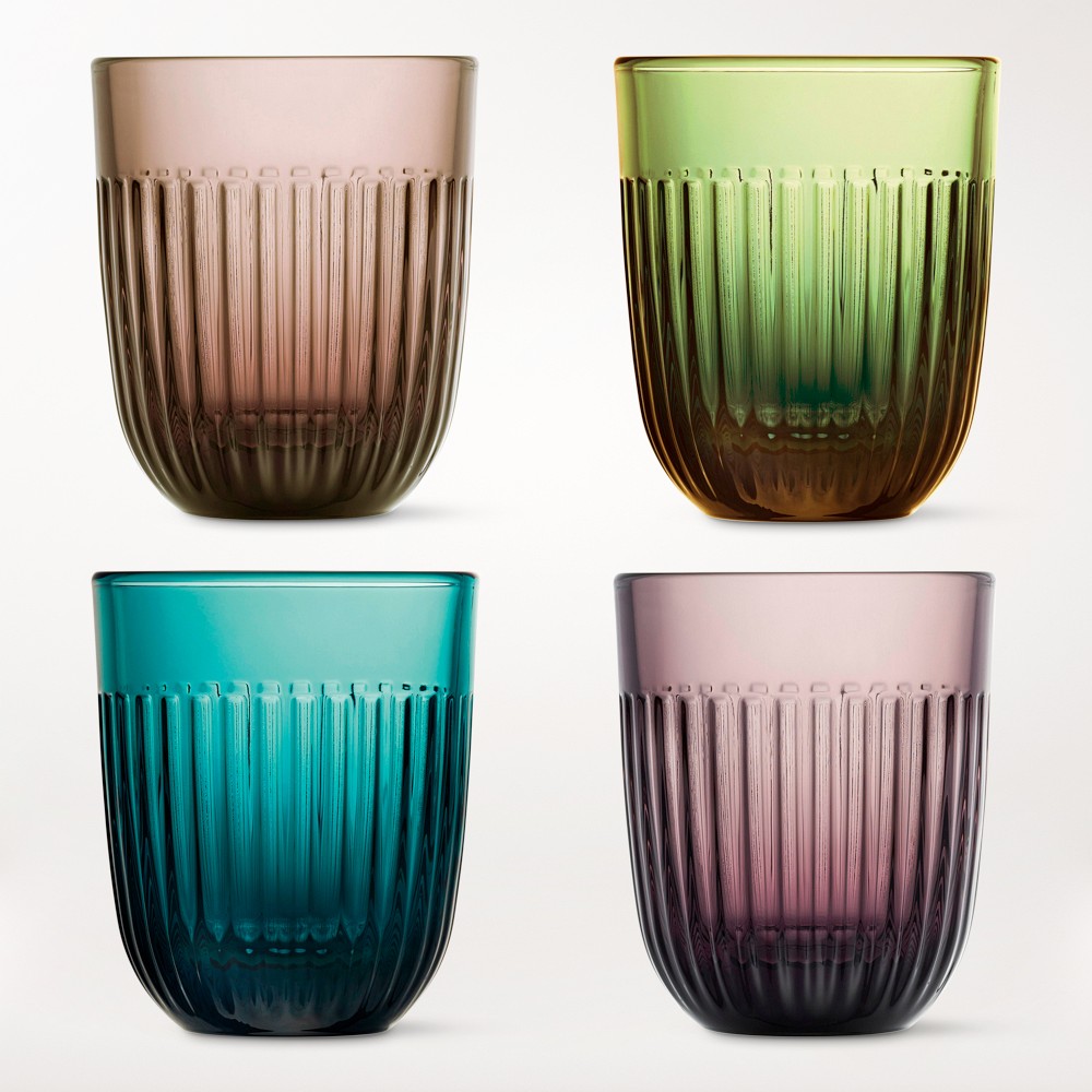 La Rochere Ouessant Mixed Tumblers, 10-oz, Set of 4 - Set of 4, Mixed