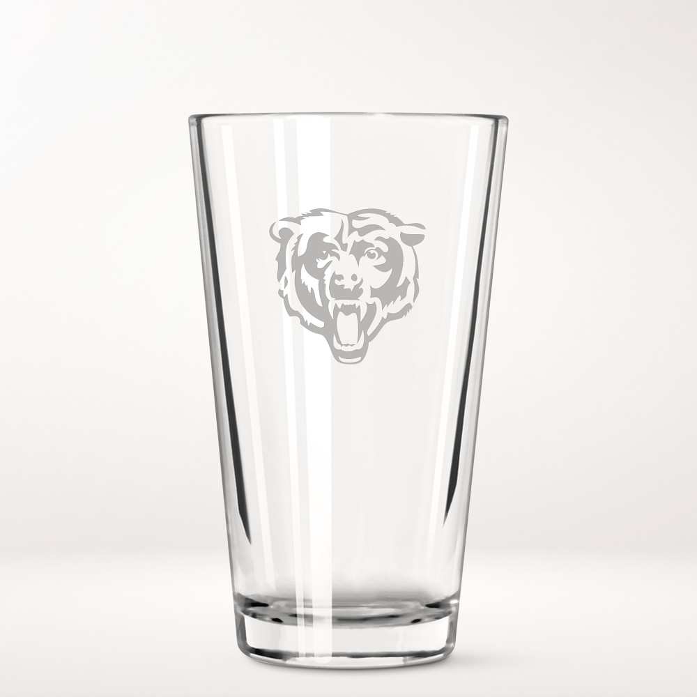 NFL Pint Glasses, Set of 4 - Chicago Bears