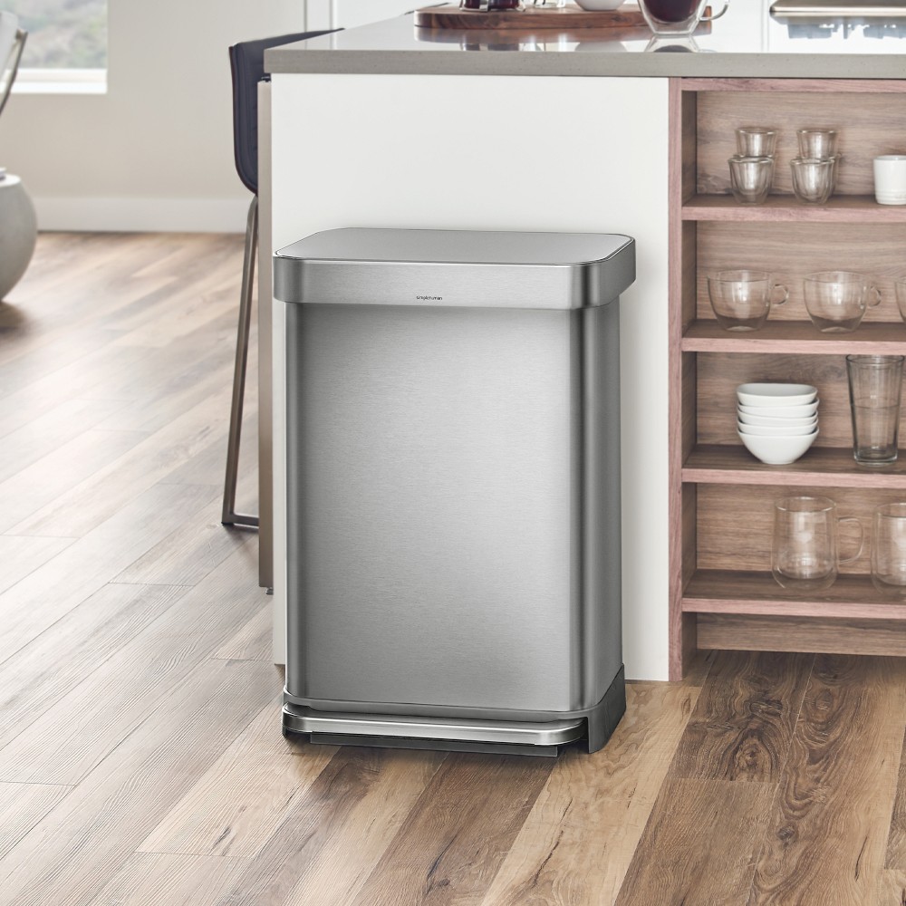 simplehuman™ Step Can with Liner Pocket, 55L - 55L