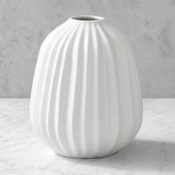 Ceramic White Cactus Vase