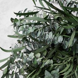 Eucalyptus Mixed Greenery Dried Wreath, 20"