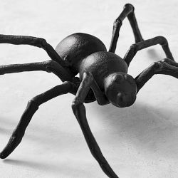 Spooky Soirée Black Spider Figural Decor Piece