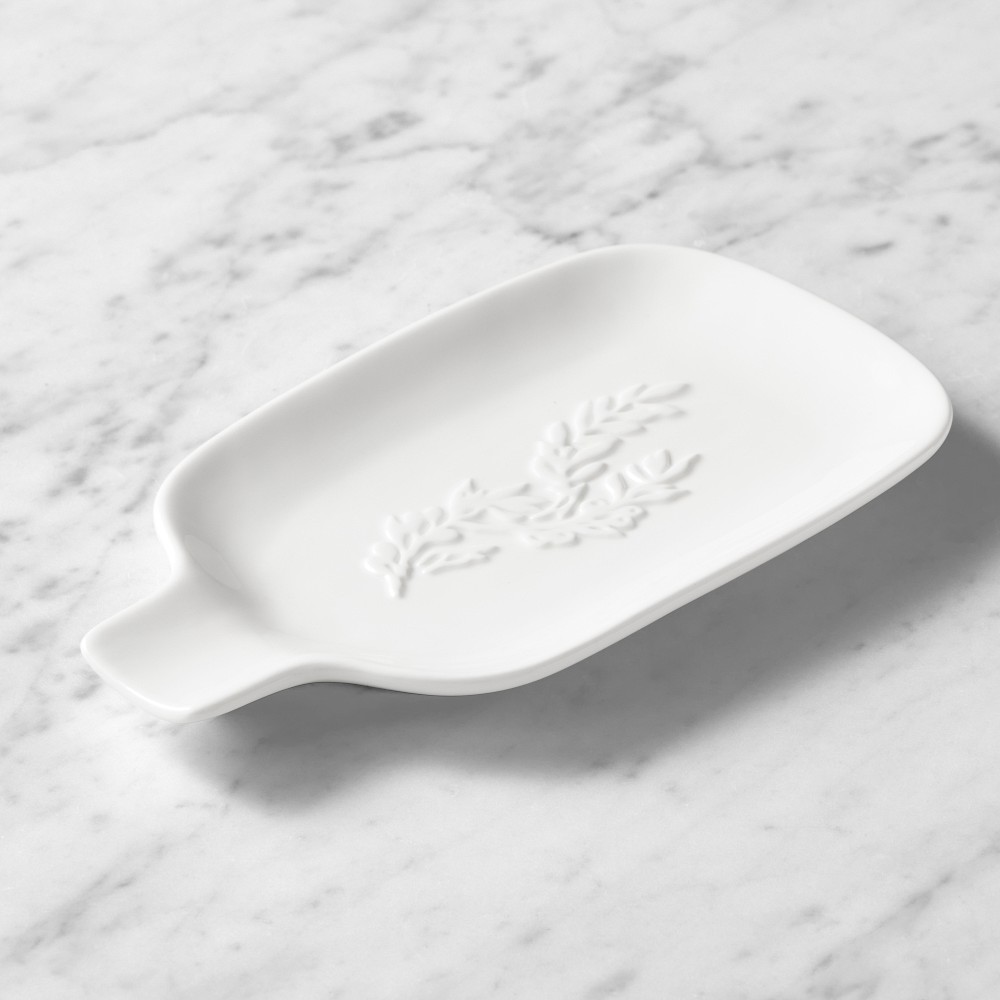 Provençal Spoon Rest - White