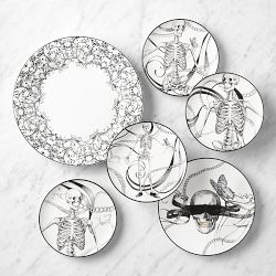 Rory Dobner Skull 12-Piece Dinnerware Set