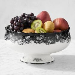 Spooky Soiree Stoneware Fruit Bowl, Single Tier