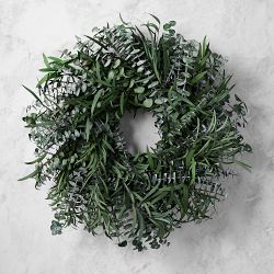 Eucalyptus Mixed Greenery Dried Wreath, 20"