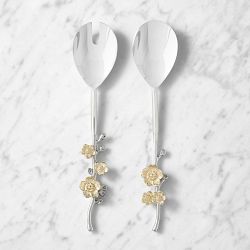 Floral Vine Salad Servers